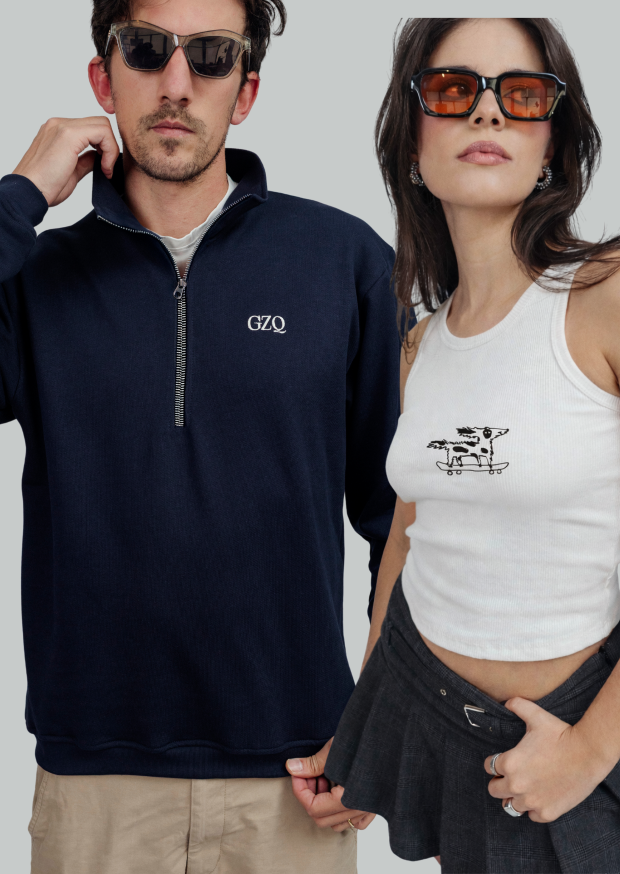 Half-zip + Tank top Perro